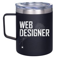 Web Designer Spider Web 12oz Stainless Steel Coffee Mug