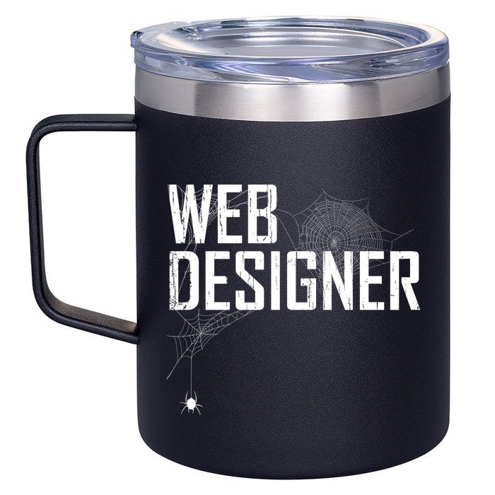 Web Designer Spider Web 12oz Stainless Steel Coffee Mug
