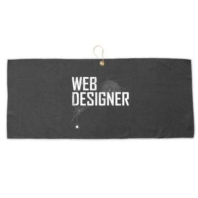Web Designer Spider Web Large Microfiber Waffle Golf Towel