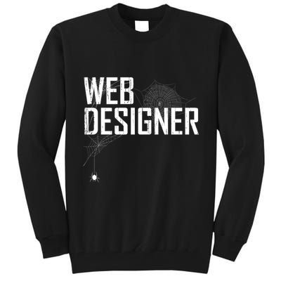Web Designer Spider Web Tall Sweatshirt