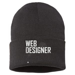 Web Designer Spider Web Sustainable Knit Beanie