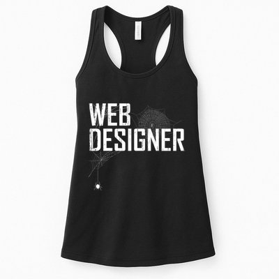 Web Designer Spider Web Womens Tank Top