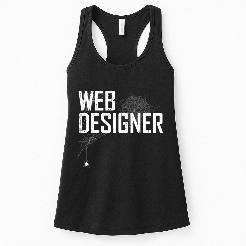 Web Designer Spider Web Womens Tank Top