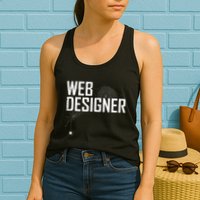 Web Designer Spider Web Womens Tank Top