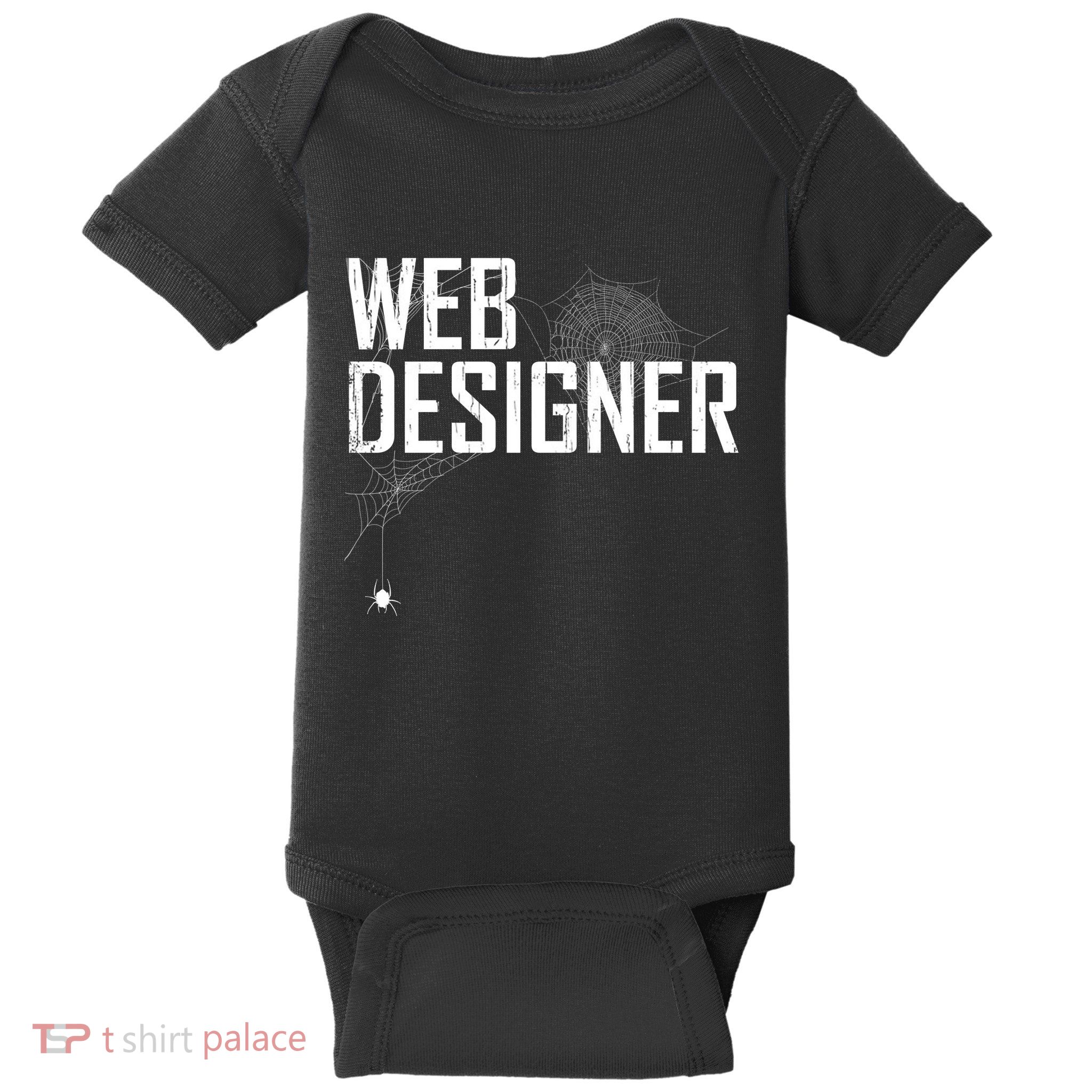 Web Designer Spider Web Baby Bodysuit