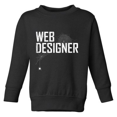 Web Designer Spider Web Toddler Sweatshirt