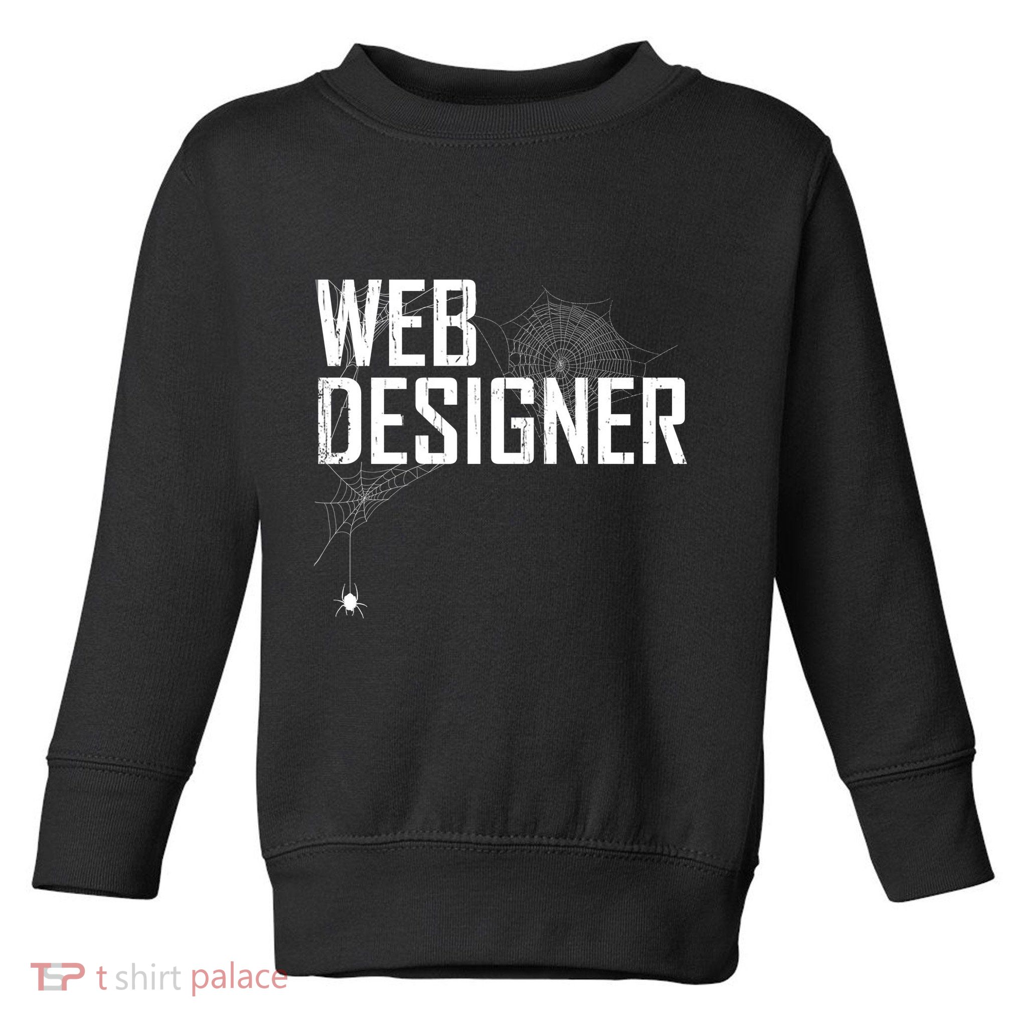 Web Designer Spider Web Toddler Sweatshirt