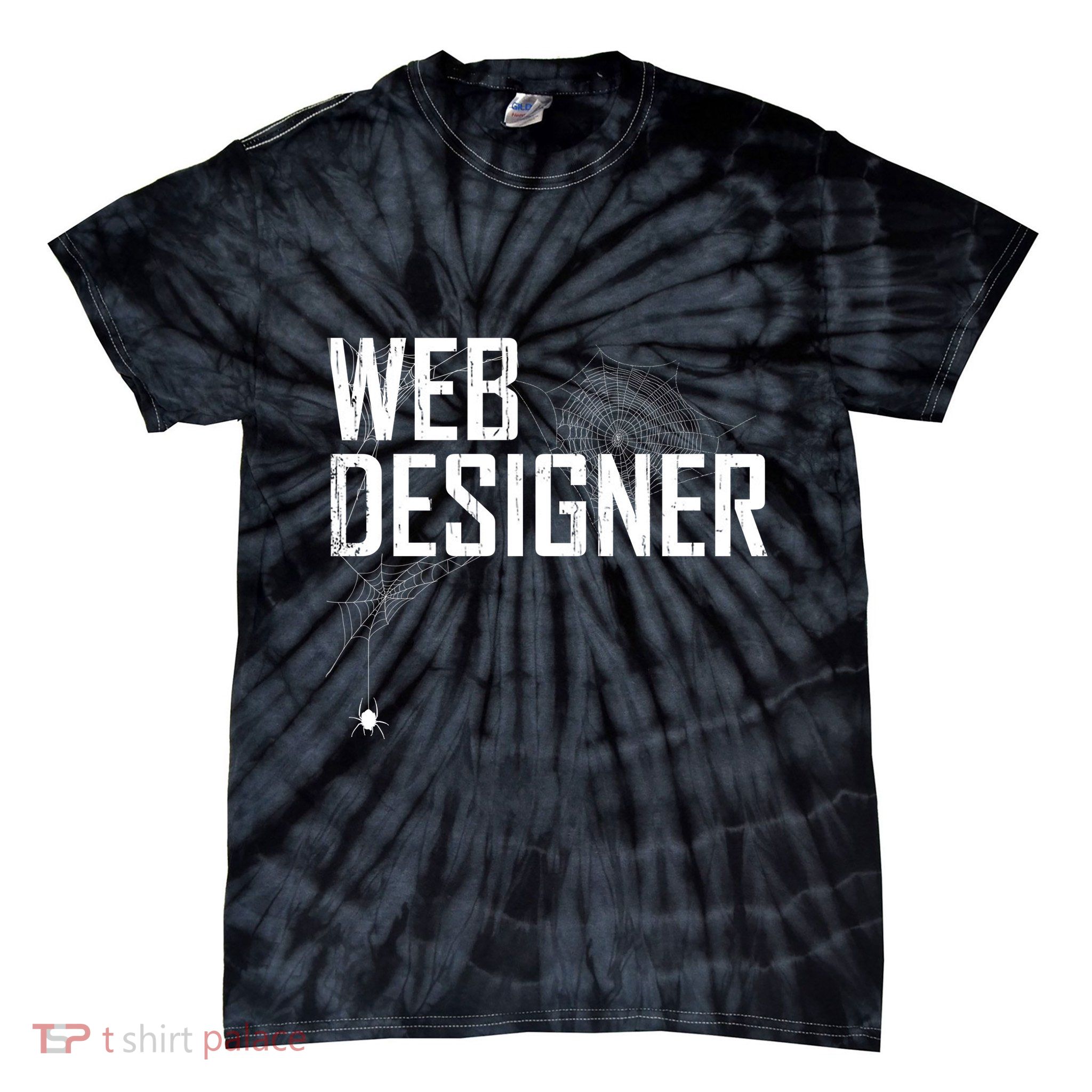 Web Designer Spider Web Tie-Dye T-Shirt