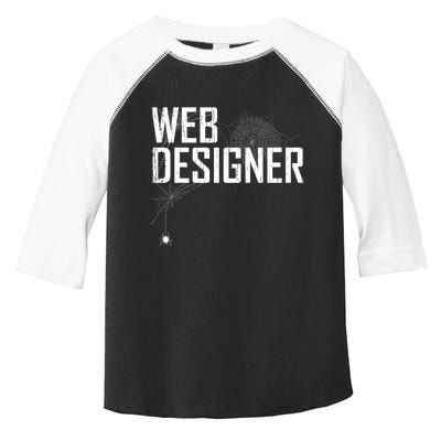 Web Designer Spider Web Toddler Fine Jersey T-Shirt