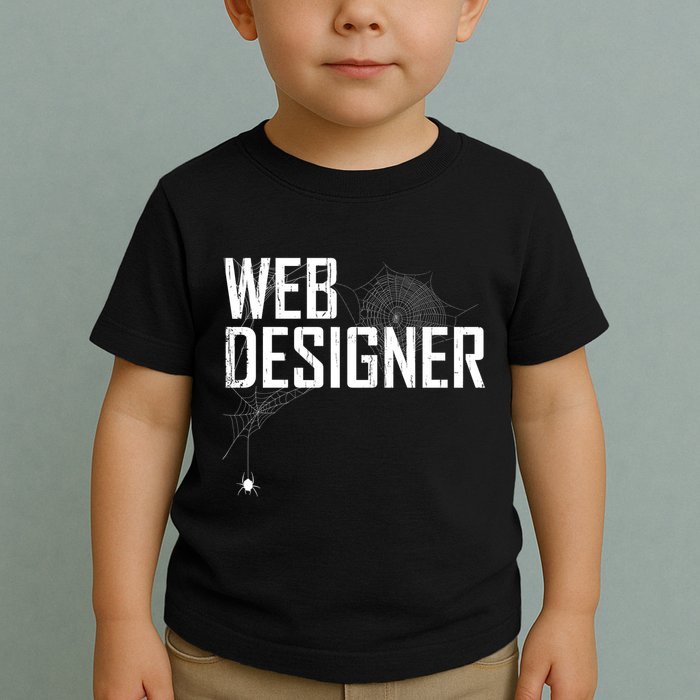 Web Designer Spider Web Toddler T-Shirt