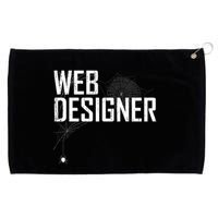 Web Designer Spider Web Grommeted Golf Towel