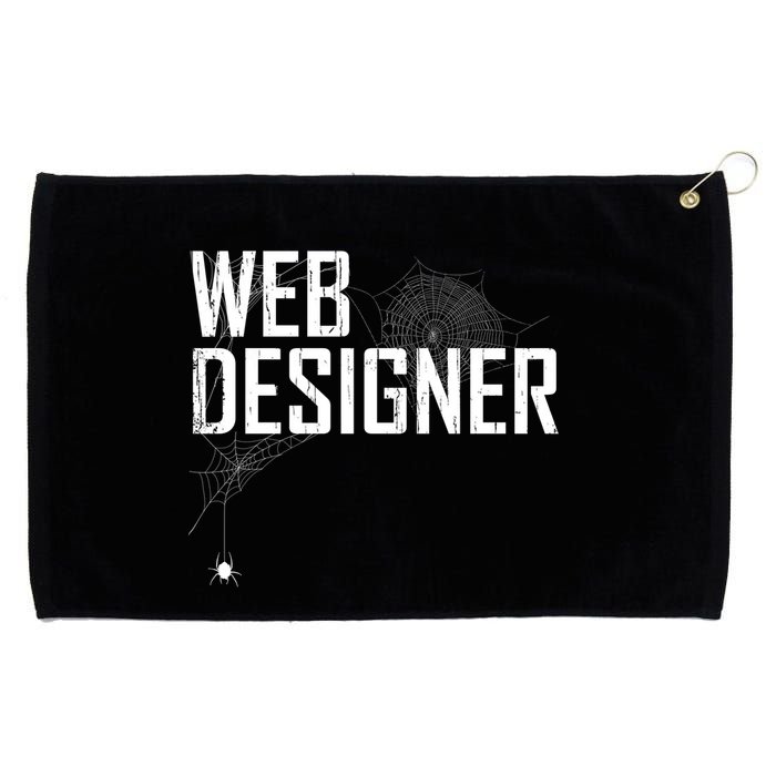 Web Designer Spider Web Grommeted Golf Towel