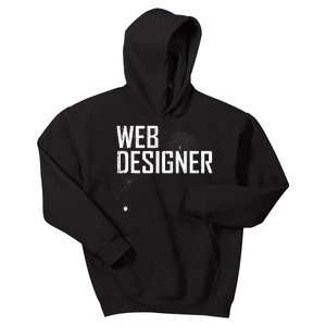 Web Designer Spider Web Kids Hoodie