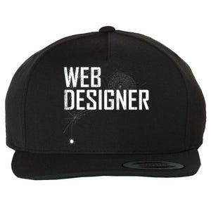 Web Designer Spider Web Wool Snapback Cap