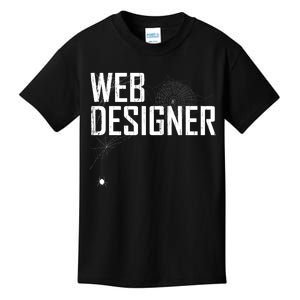 Web Designer Spider Web Kids T-Shirt