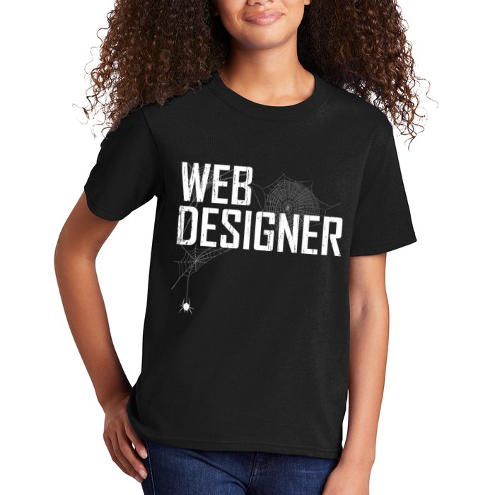 Web Designer Spider Web Kids T-Shirt