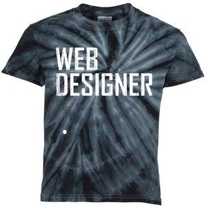 Web Designer Spider Web Kids Tie-Dye T-Shirt