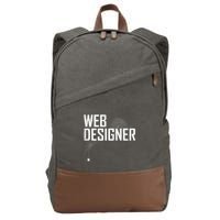 Web Designer Spider Web Cotton Canvas Backpack