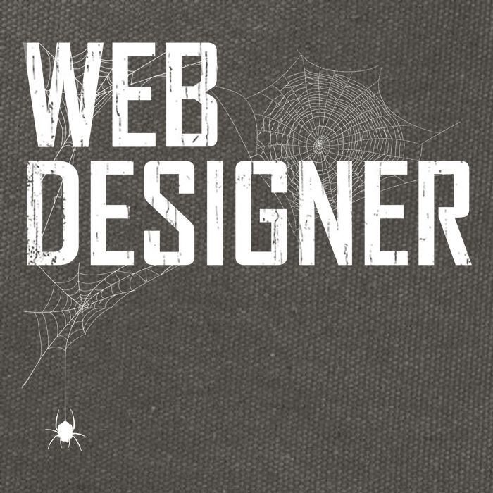 Web Designer Spider Web Cotton Canvas Backpack