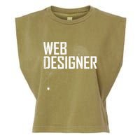 Web Designer Spider Web Garment-Dyed Women's Muscle Tee