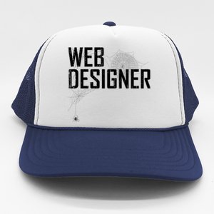 Web Designer Spider Web Trucker Hat