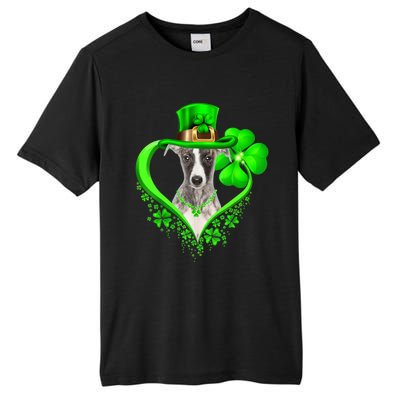 Whippet Dog St Patricks Day Lover Irish Shamrock Tall Fusion ChromaSoft Performance T-Shirt