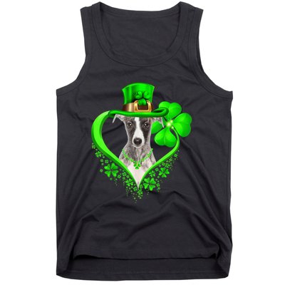 Whippet Dog St Patricks Day Lover Irish Shamrock Tank Top