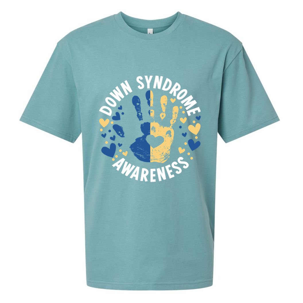 World Down Syndrome Day Down Syndrome Awareness Sueded Cloud Jersey T-Shirt
