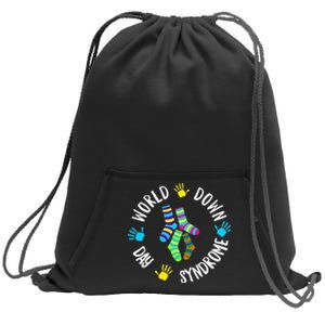 World Down Syndrome Day Awareness Socks 21 March Sweatshirt Cinch Pack Bag