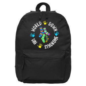 World Down Syndrome Day Awareness Socks 21 March 16 in Basic Backpack