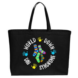 World Down Syndrome Day Awareness Socks 21 March Cotton Canvas Jumbo Tote