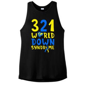 World Down Syndrome Day Awareness March 21 Ladies PosiCharge Tri-Blend Wicking Tank