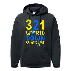 World Down Syndrome Day Awareness March 21 Performance Fleece Hoodie