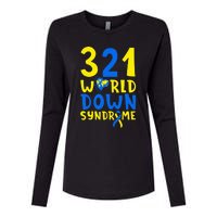 World Down Syndrome Day Awareness March 21 Womens Cotton Relaxed Long Sleeve T-Shirt