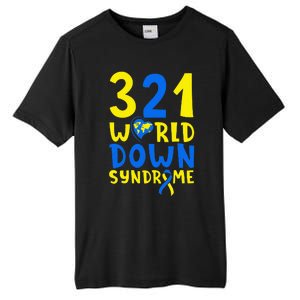 World Down Syndrome Day Awareness March 21 Tall Fusion ChromaSoft Performance T-Shirt