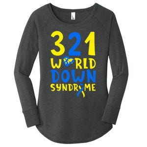 World Down Syndrome Day Awareness March 21 Women's Perfect Tri Tunic Long Sleeve Shirt