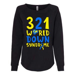 World Down Syndrome Day Awareness March 21 Womens California Wash Sweatshirt