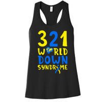 World Down Syndrome Day Awareness March 21 Women's Racerback Tank