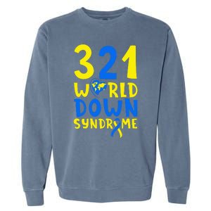 World Down Syndrome Day Awareness March 21 Garment-Dyed Sweatshirt