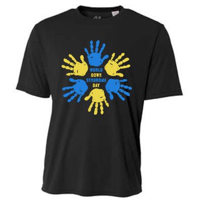 World Down Syndrome Day Awareness Support Trending Gift Idea Cooling Performance Crew T-Shirt