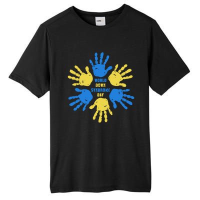 World Down Syndrome Day Awareness Support Trending Gift Idea Tall Fusion ChromaSoft Performance T-Shirt