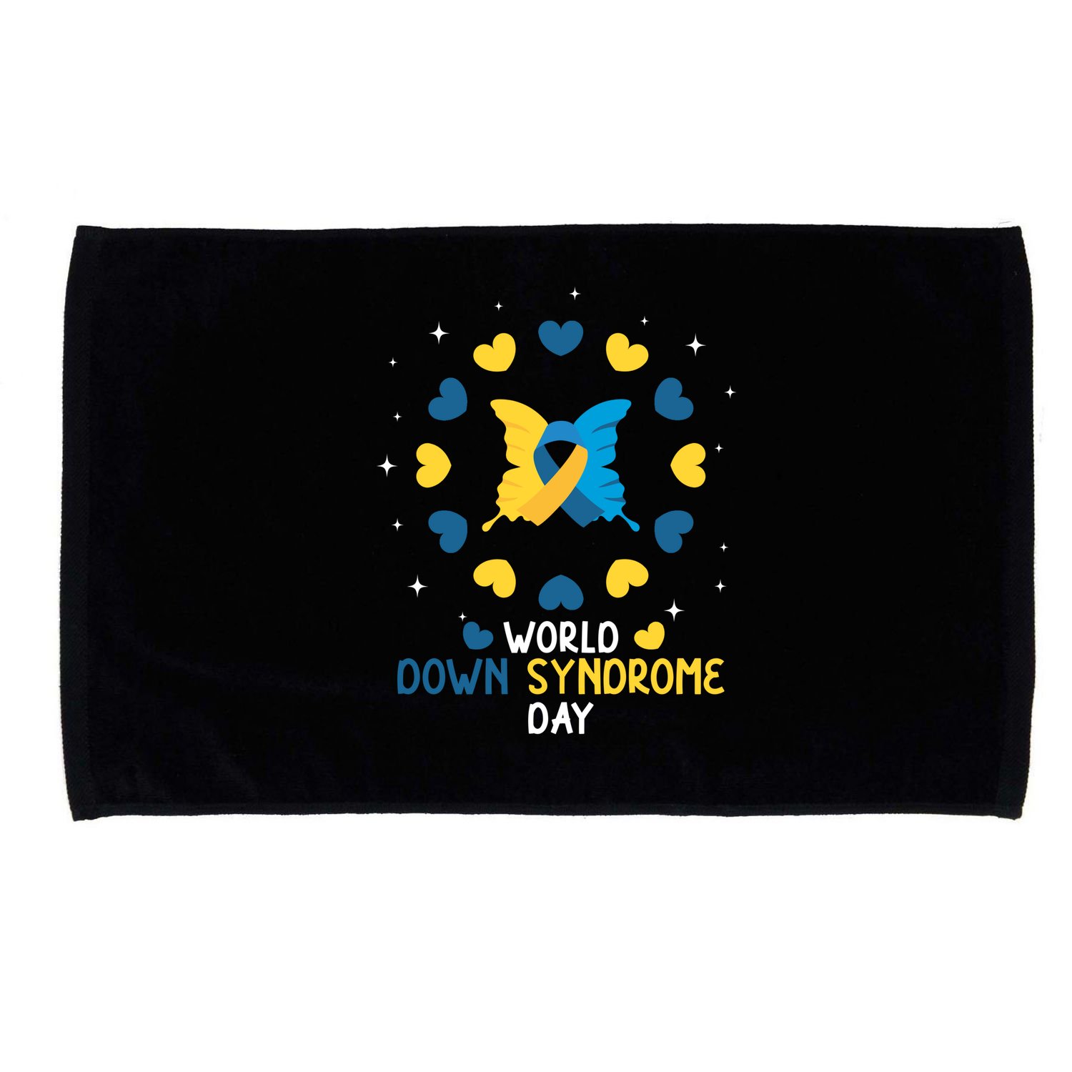 World Down Syndrome Day Awareness Microfiber Hand Towel