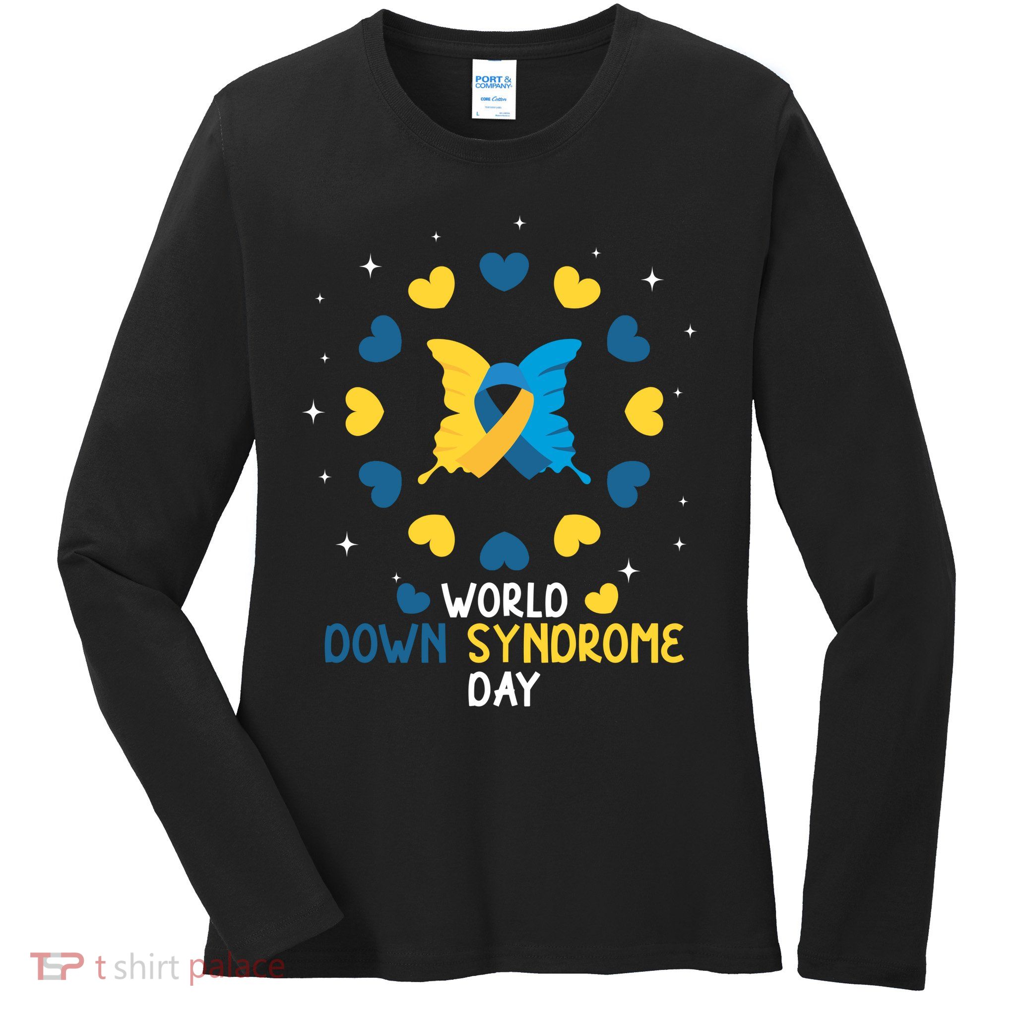 World Down Syndrome Day Awareness Ladies Long Sleeve Shirt