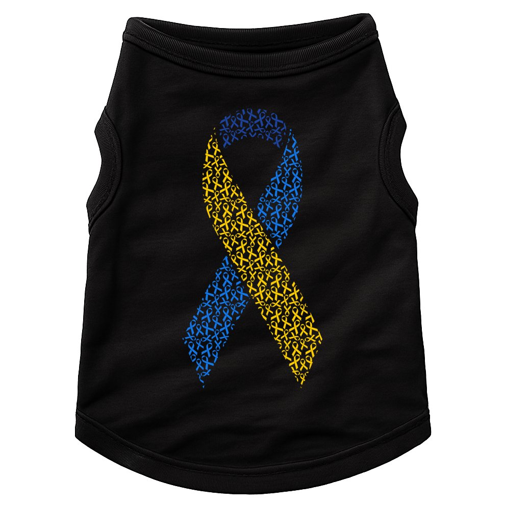 World Down Syndrome Day Awareness Ribbons Doggie Tank