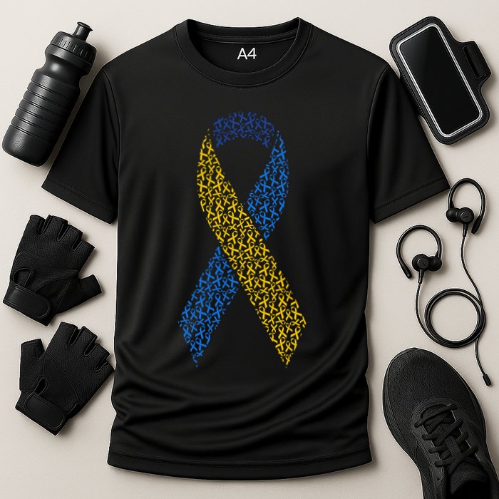 World Down Syndrome Day Awareness Ribbons Cooling Performance Crew T-Shirt