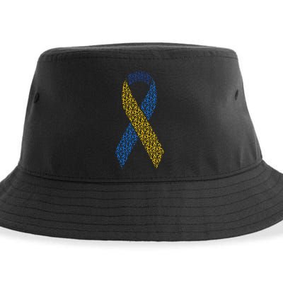 World Down Syndrome Day Awareness Ribbons Sustainable Bucket Hat