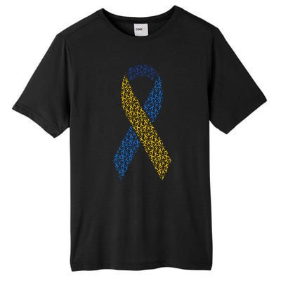 World Down Syndrome Day Awareness Ribbons Tall Fusion ChromaSoft Performance T-Shirt