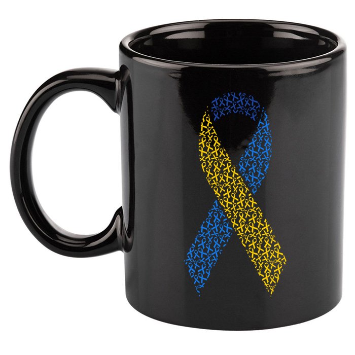 World Down Syndrome Day Awareness Ribbons 11oz C Handle Ceramic Mug