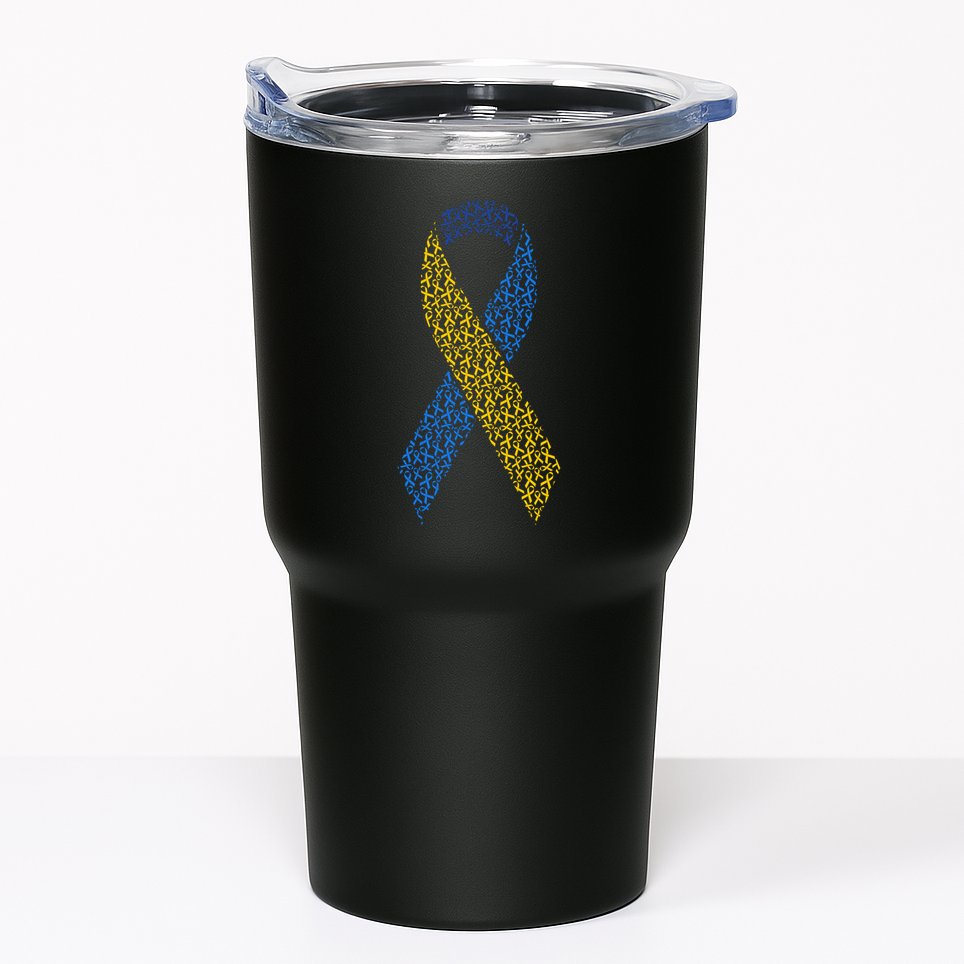 World Down Syndrome Day Awareness Ribbons Tumbler