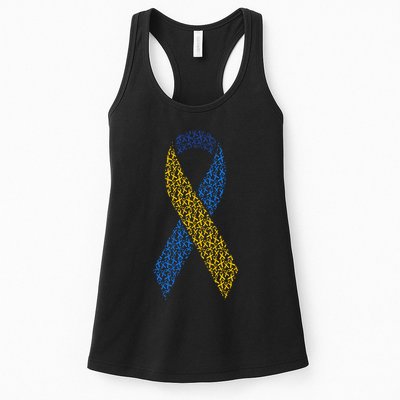 World Down Syndrome Day Awareness Ribbons Womens Tank Top
